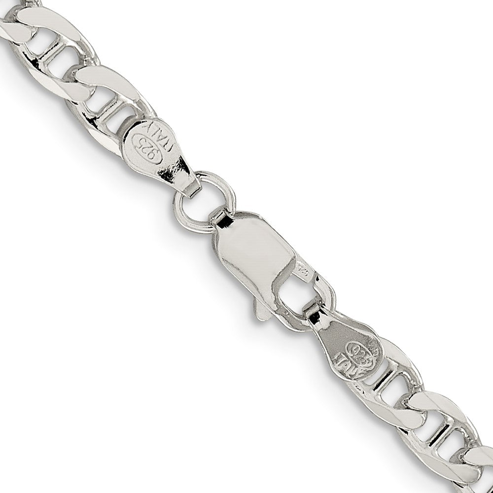 Sterling Silver 4.65mm Flat Cuban Anchor Chain