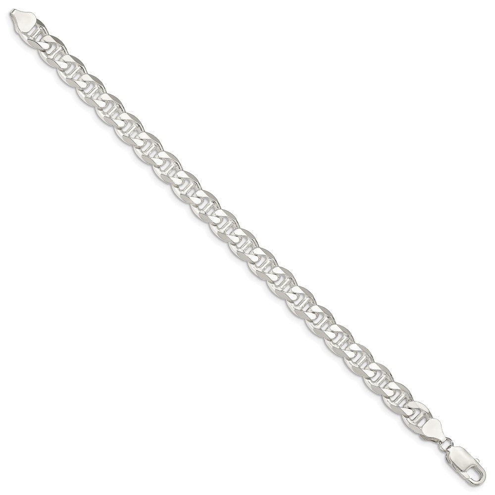 Sterling Silver 8.25mm Flat Cuban Anchor Chain