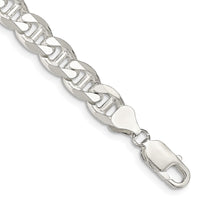 Sterling Silver 8.25mm Flat Cuban Anchor Chain