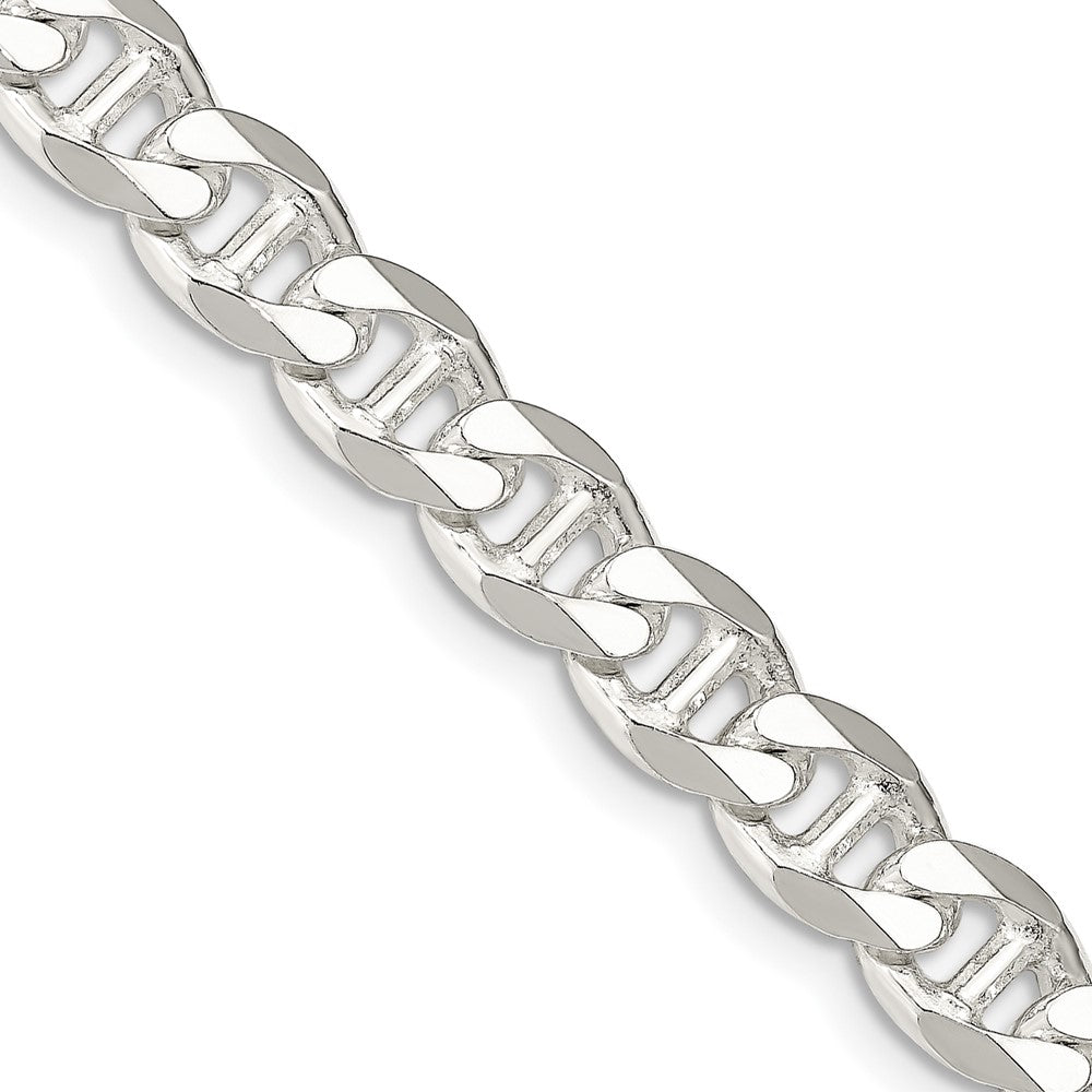 Sterling Silver 8.25mm Flat Cuban Anchor Chain