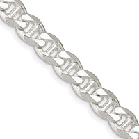 Sterling Silver 8.25mm Flat Cuban Anchor Chain