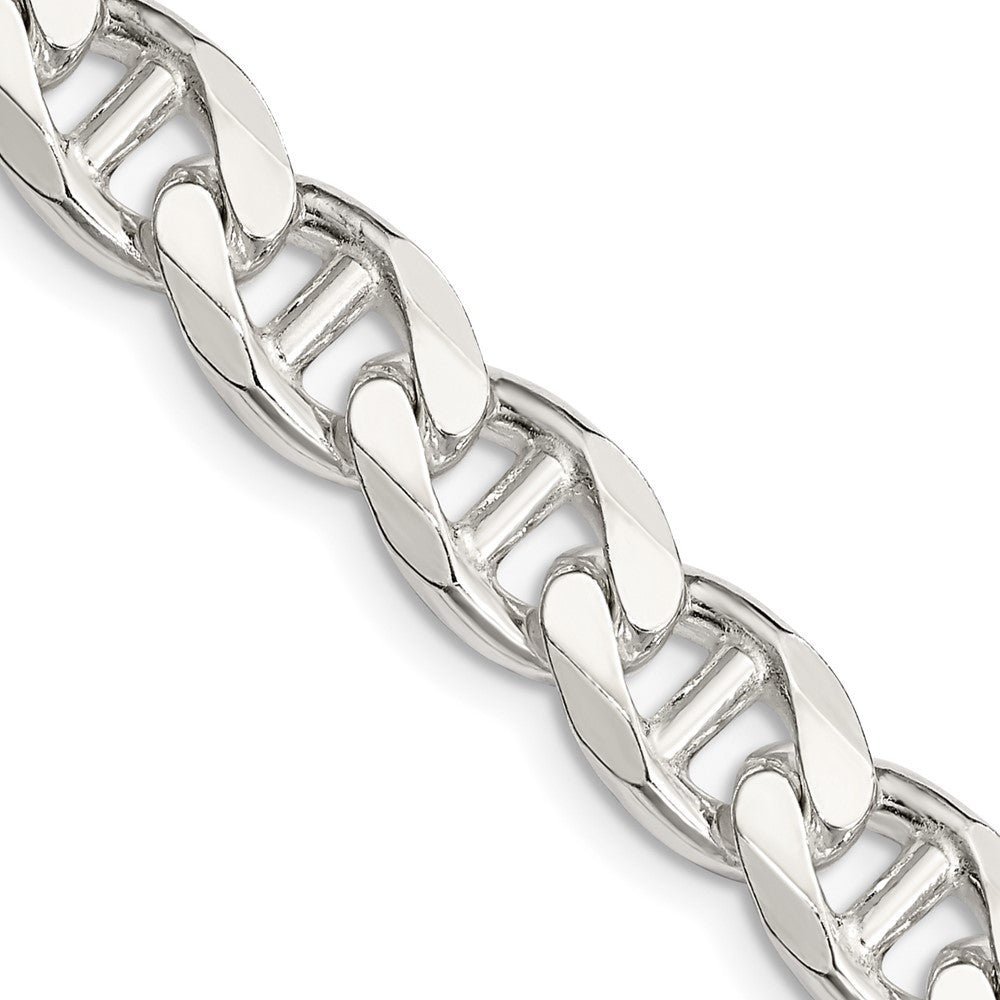 Sterling Silver 9mm Flat Cuban Anchor Chain