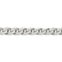 Sterling Silver 10.5mm Flat Cuban Anchor Chain