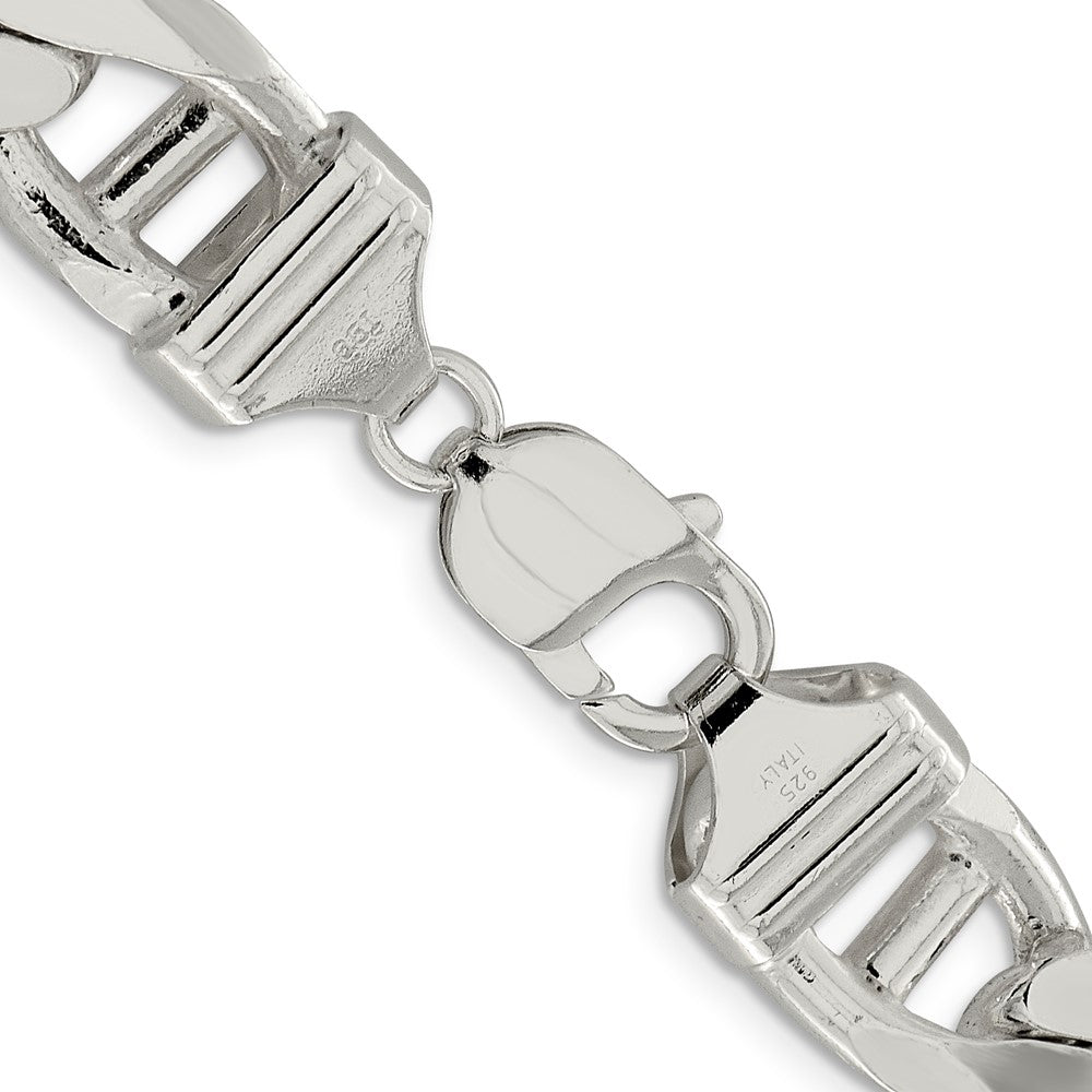 Sterling Silver 13.5mm Flat Cuban Anchor Chain