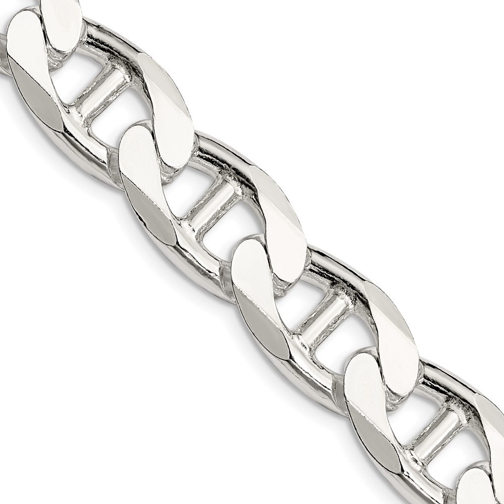 Sterling Silver 13.5mm Flat Cuban Anchor Chain