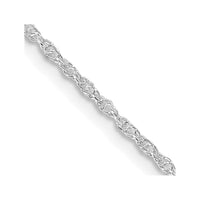 Sterling Silver Rhodium-plated 1.6mm Loose Rope Chain