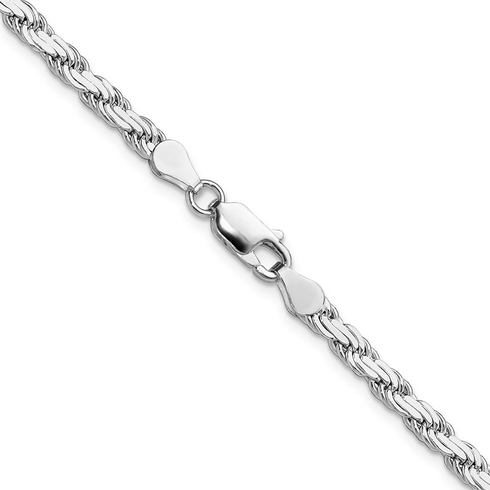 Sterling Silver 3.65mm Flat Rope Chain