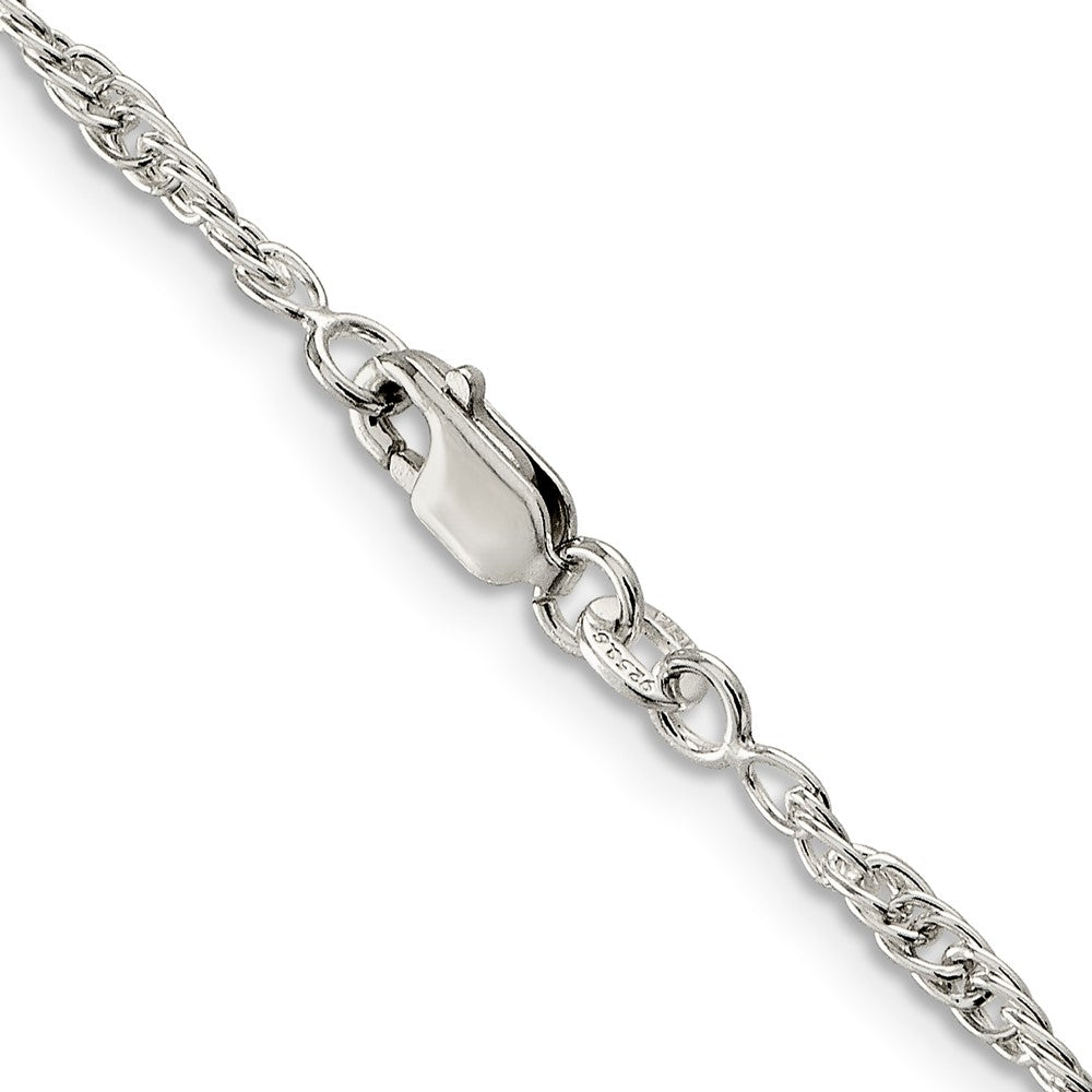 Sterling Silver 2.5mm Loose Rope Chain