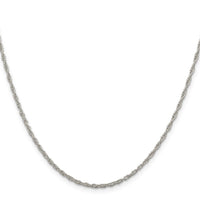 Sterling Silver 1.95mm Loose Rope Chain