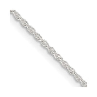 Sterling Silver 1.3mm Loose Rope Chain
