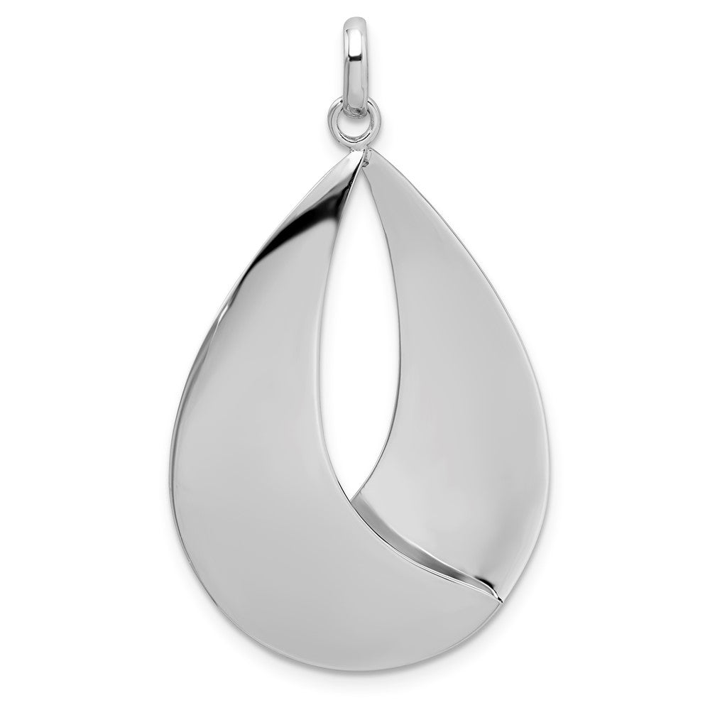Leslie's Sterling Silver Polished and Textured Pendant