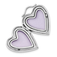 Sterling Silver Gold Plated 20mm Double Heart Locket