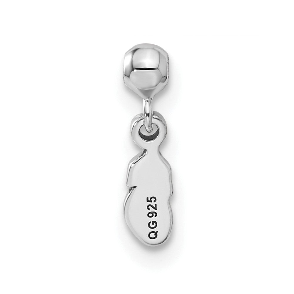 Sterling Silver Mio Memento Dangle Feather Charm