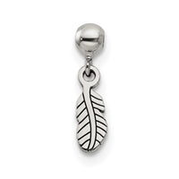 Sterling Silver Mio Memento Dangle Feather Charm