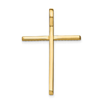 Prizma Sterling Silver Gold-tone 14K Flash Gold-plated Colorful CZ Cross Chain Slide