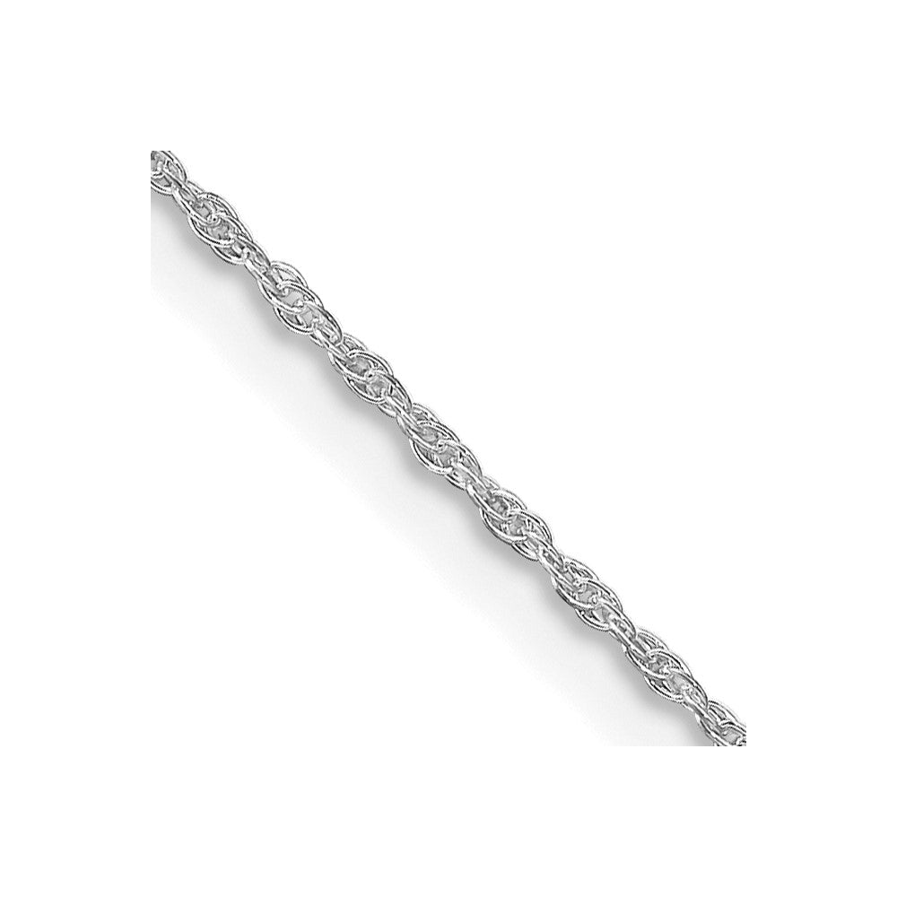 Sterling Silver Rhodium-plated 1.25mm Loose Rope Chain