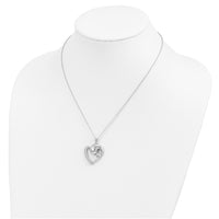 Sentimental Expressions Sterling Silver Rhodium-plated CZ Motherhood 18in. Necklace