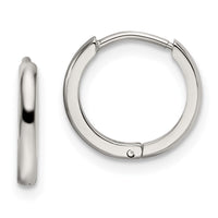 Chisel Stainless Steel Polished 1.4mm Endless Hinged Hoops