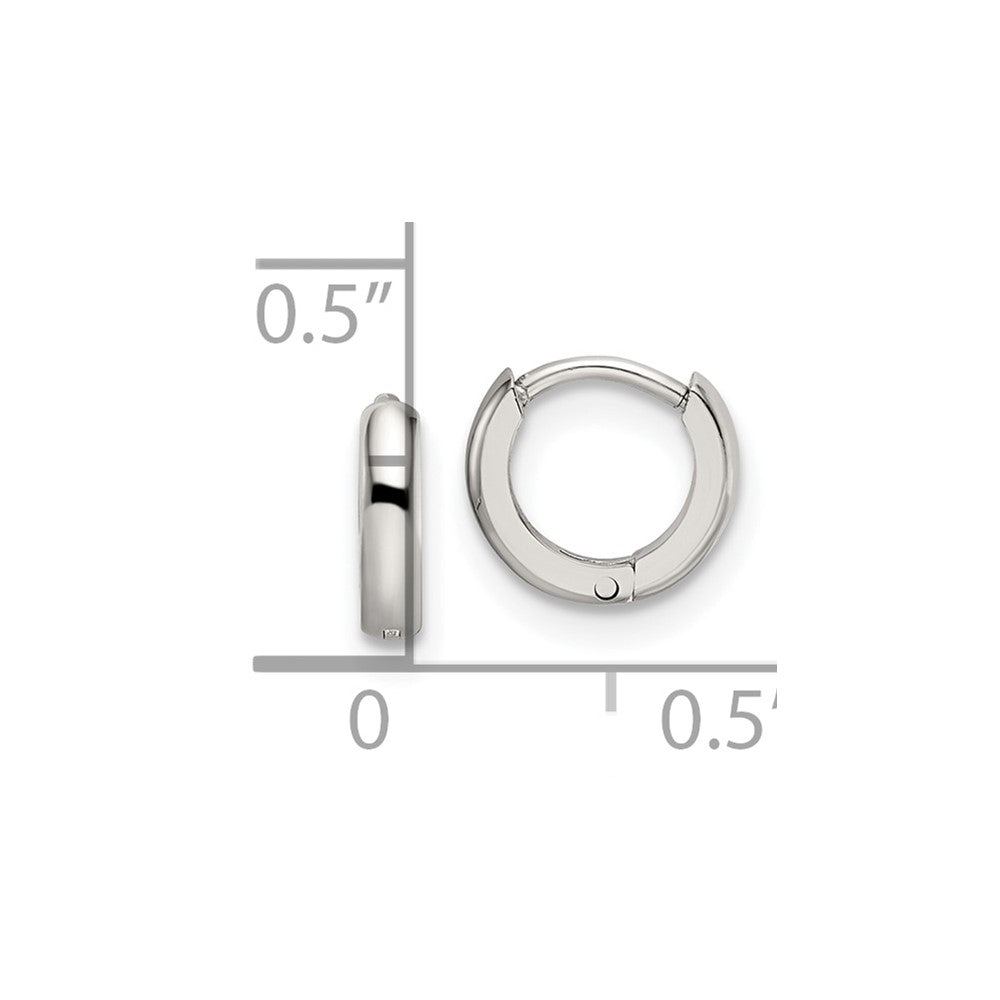 Chisel Stainless Steel Polished 2mm Endless Hinged Hoops