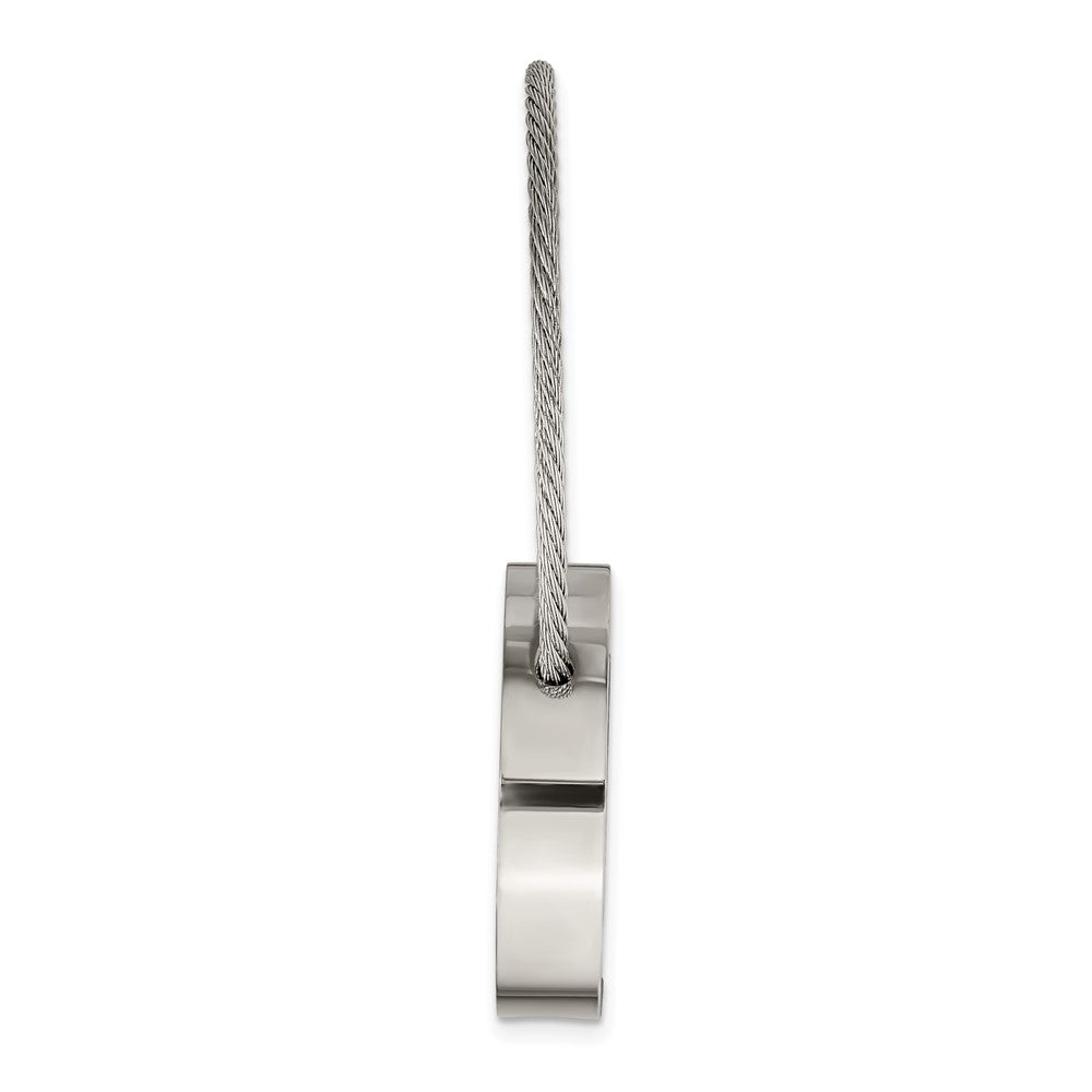 Chisel Stainless Steel Polished Cable Circle Key Ring – TreasureFineJeweler