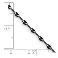 Stainless Steel Oxidized 2.5mm 20in Fancy Chain