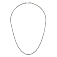 Stainless Steel Polished 2.5mm 20in Fancy Box Chain