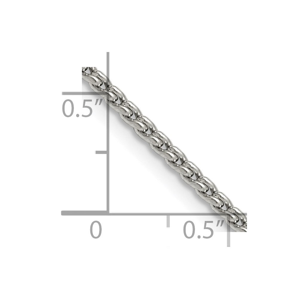 Stainless Steel Polished 2.5mm 20inFancy Link Chain