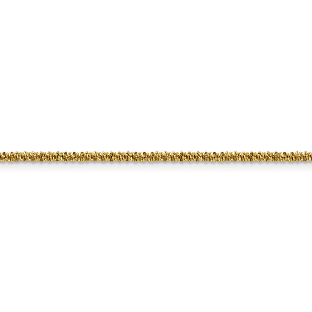 Stainless Steel Polished Yellow IP-plated 2.2mm Cyclone 20in Chain