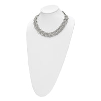 Stainless Steel Polished Circle Links 19in Necklace