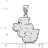 Sterling Silver Rhodium-plated LogoArt John Carroll University Medium Pendant