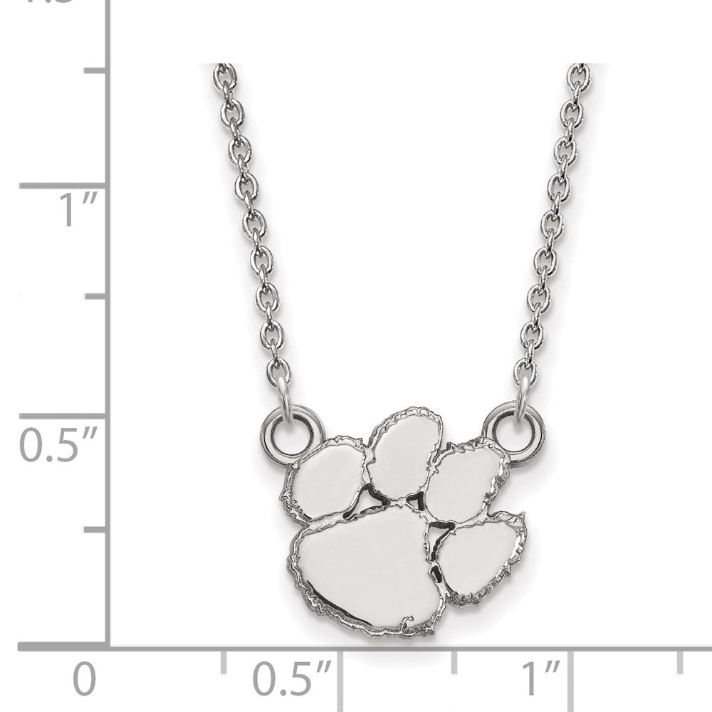 14kw  Clemson University Small Pendant w/Necklace