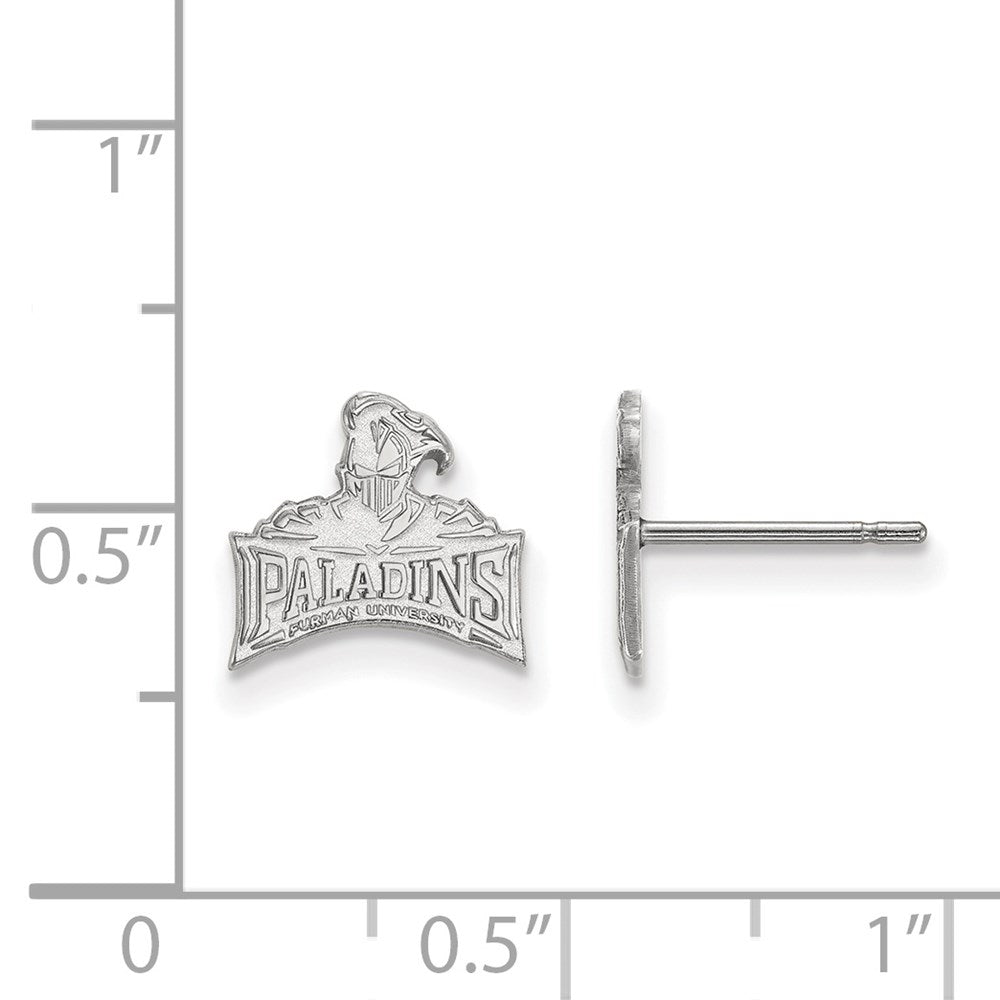14kw  Furman University XS Post Earrings