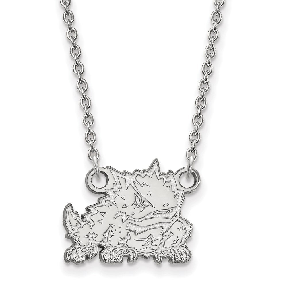 14kw  Texas Christian University Small Pendant w/Necklace