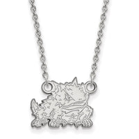 14kw  Texas Christian University Small Pendant w/Necklace
