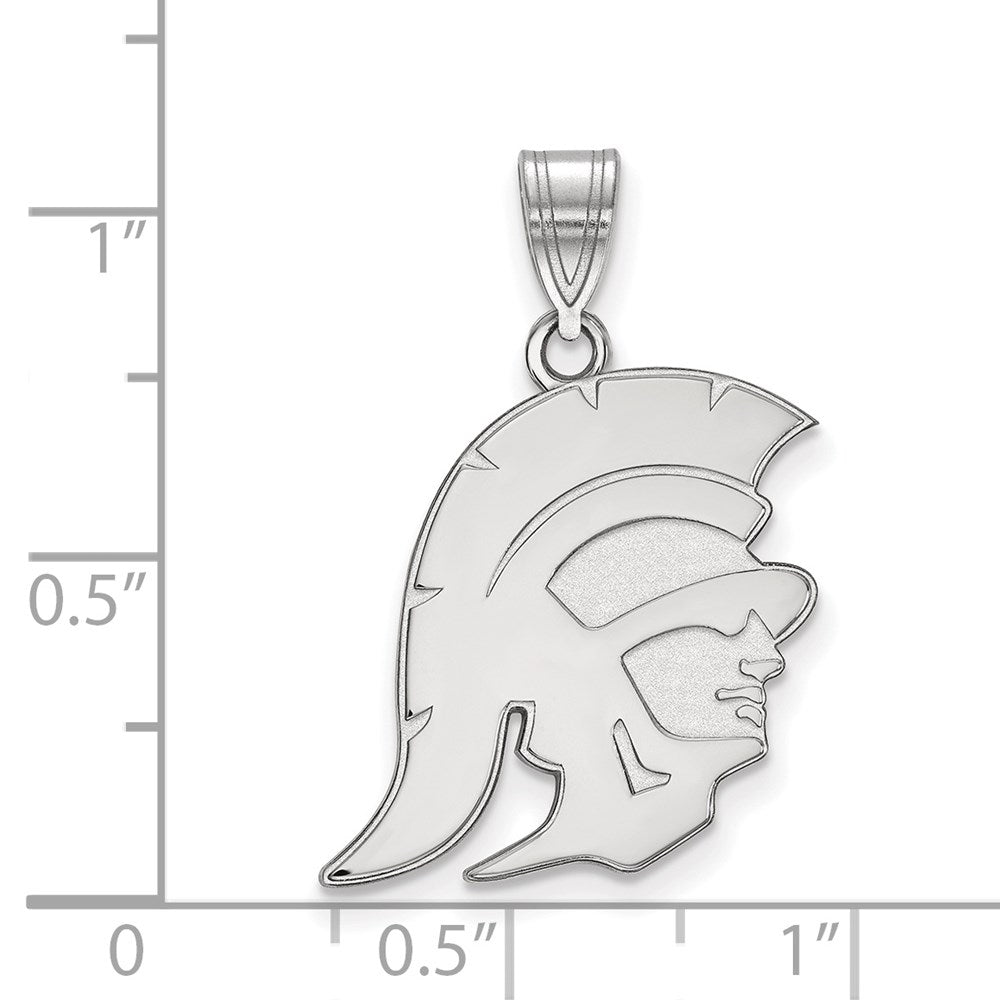 14k White Gold University of Southern California Large Pendant