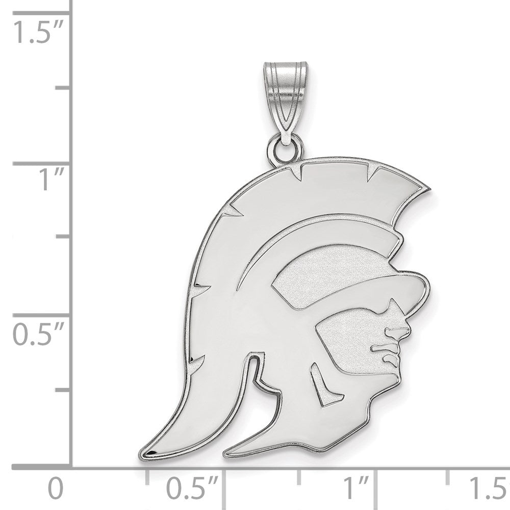 14k White Gold University of Southern California XL Pendant