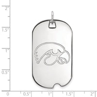14kw  University of Iowa Large Dog Tag