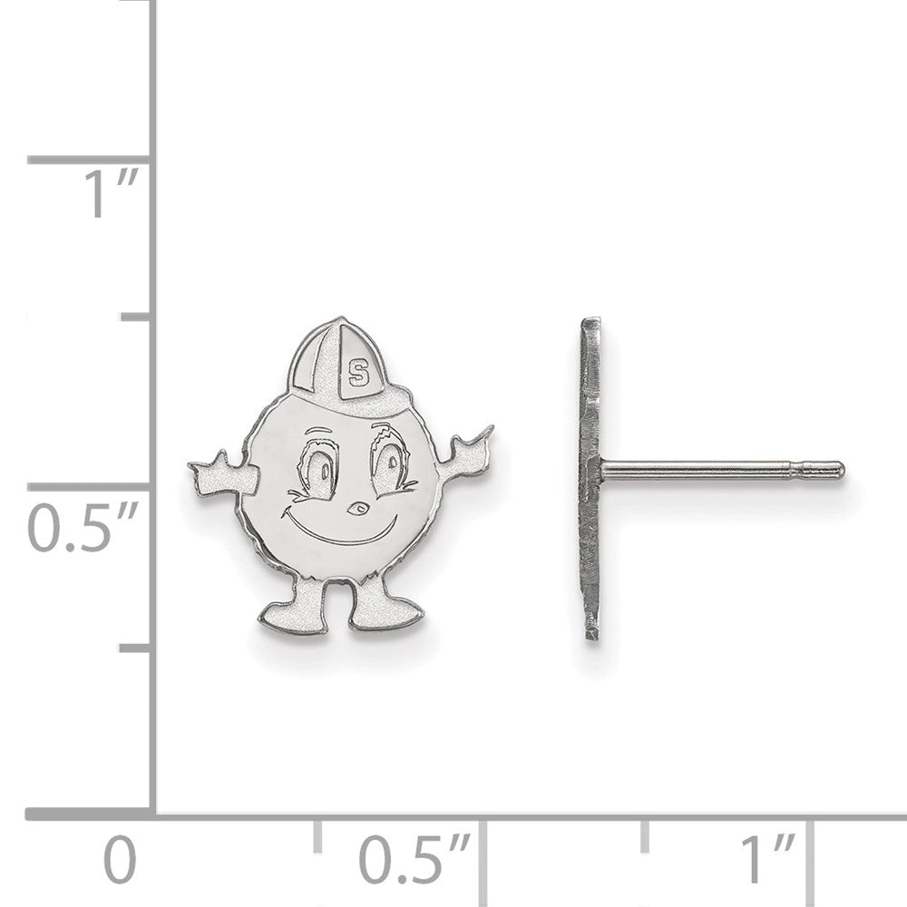 14kw  Syracuse University Small Post Earrings