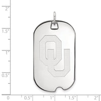 14kw  University of Oklahoma Large Dog Tag