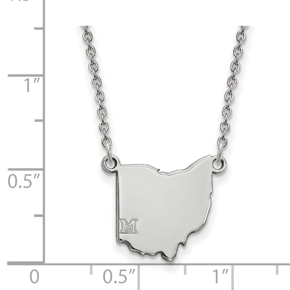 14kw Miami University State Necklace