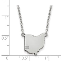 14kw Miami University State Necklace