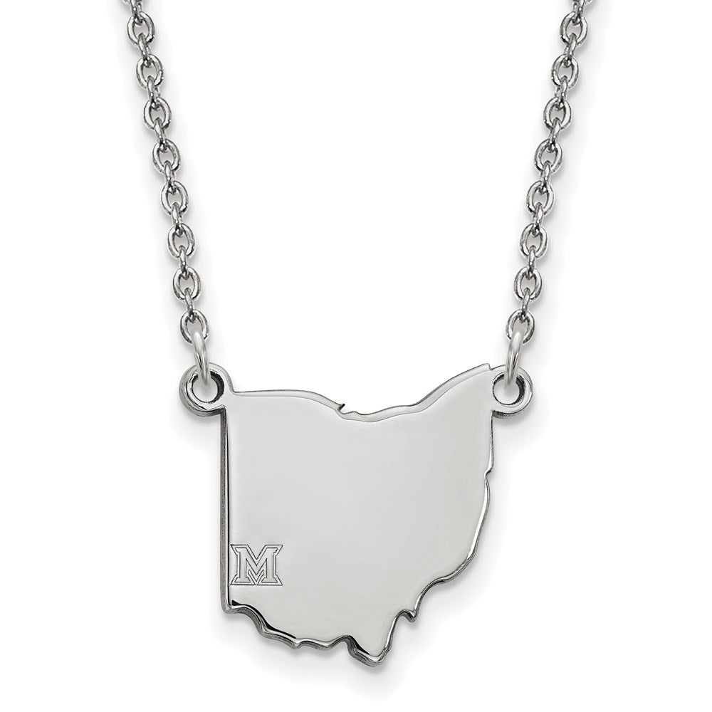 14kw Miami University State Necklace