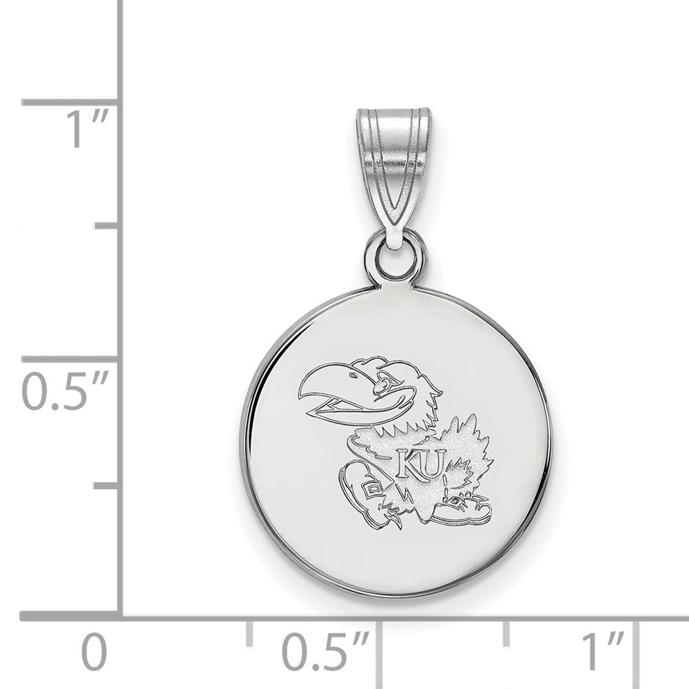 14kw  University of Kansas Medium Disc Pendant