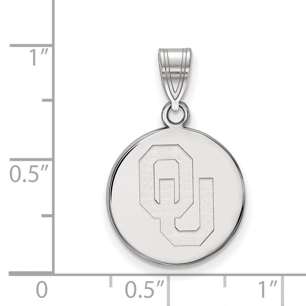 14kw  University of Oklahoma Medium Disc Pendant
