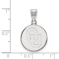 14kw  University of Oklahoma Medium Disc Pendant