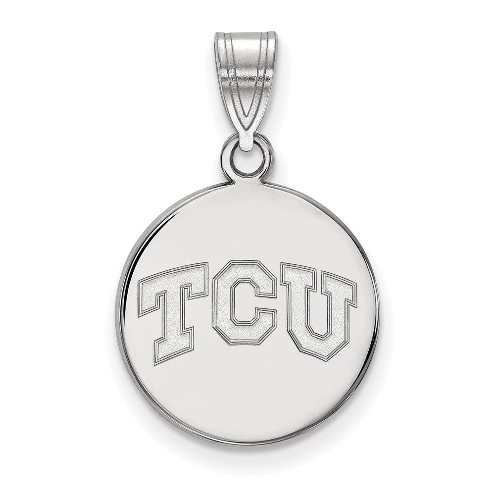 14kw  Texas Christian University Medium Disc Pendant