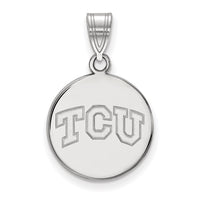 14kw  Texas Christian University Medium Disc Pendant