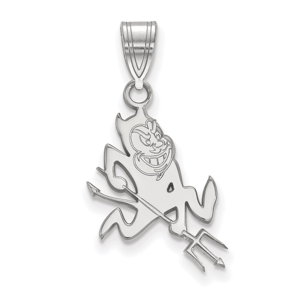 14k White Gold  Arizona State University Sun Devil Pendant