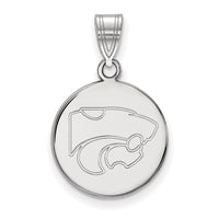 14kw  Kansas State University Medium Disc Pendant