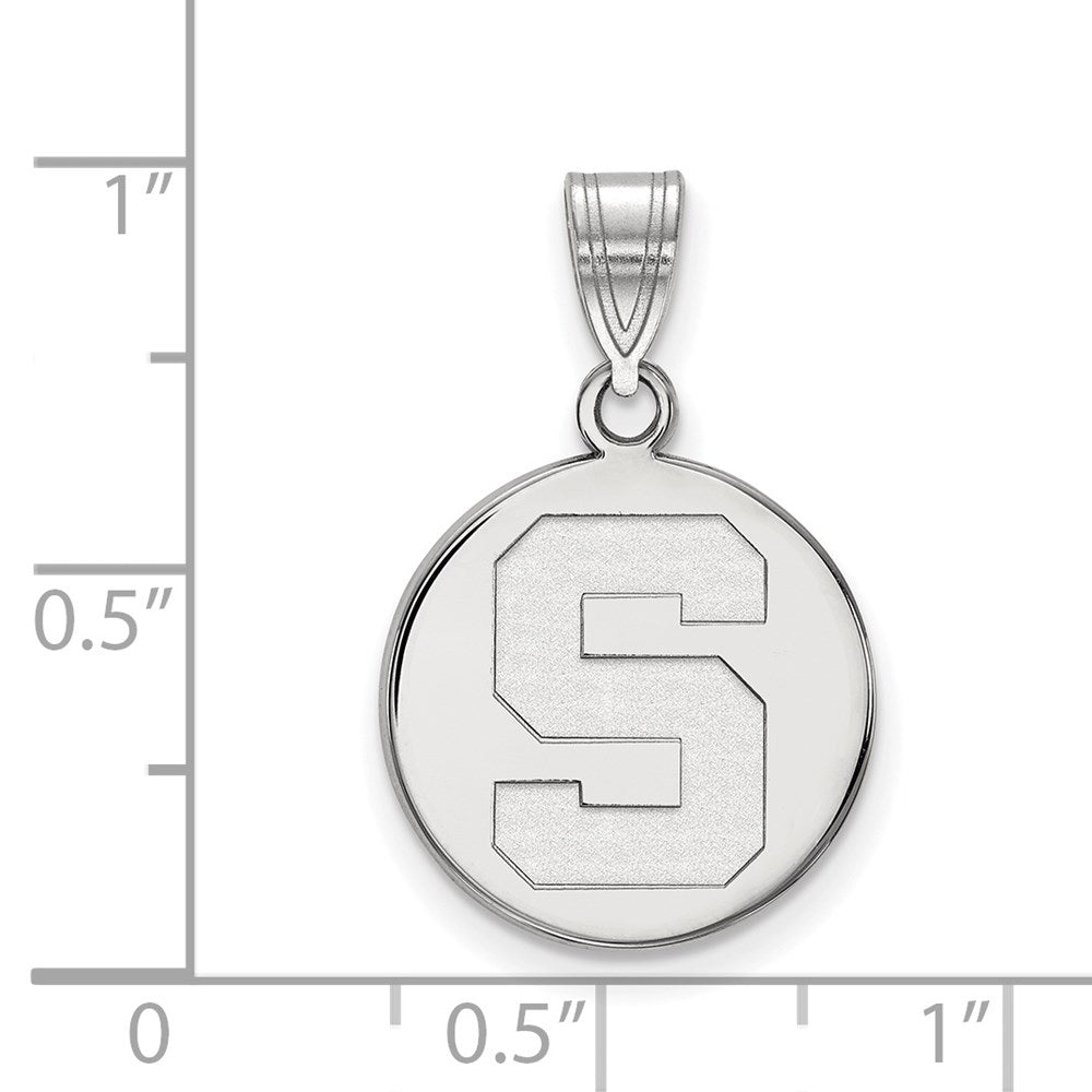 14kw  Michigan State University Medium Disc Pendant